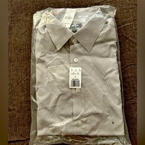 Express 1MX Extra Slim Dress Shirt, Light Gray, Size Small